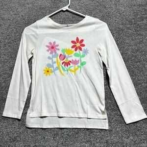 Members Mark Girls Long Sleeve Tee Shirt Cream Size 7/8 New